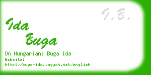 ida buga business card